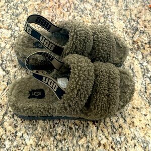 Oh fluffita Olive green Uggs